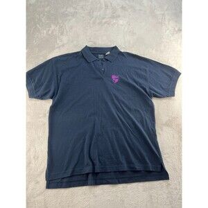 first tee polo shirt Men’s XL Navy Blue Solid Golf Preppy Short Sleeve